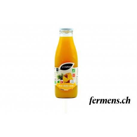 Pur jus d'ananas Bio Fair For life 75 cl